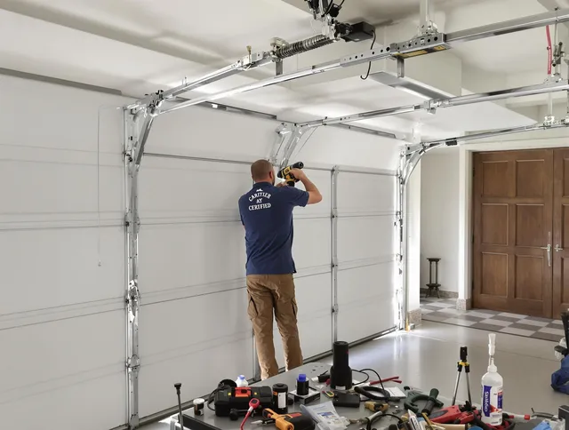 West Covina Garage Door Repair certified technician performing precision garage door repair in West Covina