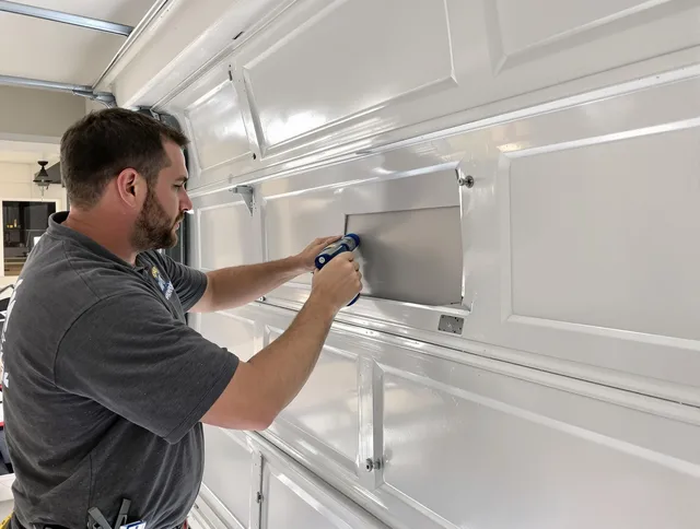 Garage door panel repair by West Covina Garage Door Repair in West Covina