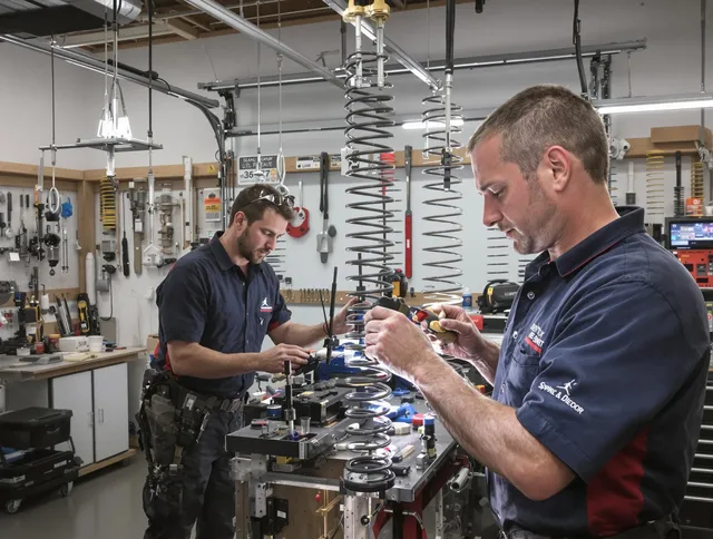 Garage door spring repair service by West Covina Garage Door Repair in West Covina